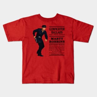 Marty Robbins Gunfighter Ballads | Big Iron Kids T-Shirt